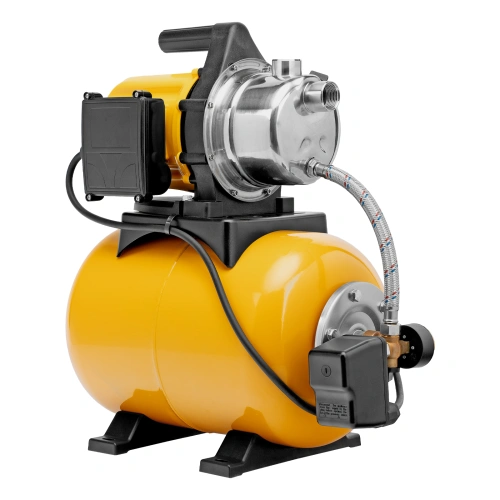 Насосная станция PS800X, 800 Вт, 3200 л/ч, ресивер 24 л, подъем 38 м, нержавейка Denzel по ценам производителя в Краснодаре с доставкой по всей России