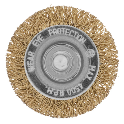 Щетка для дрели, 40 мм, плоская со шпилькой, латунированная витая проволока Matrix по ценам производителя в Краснодаре с доставкой по всей России