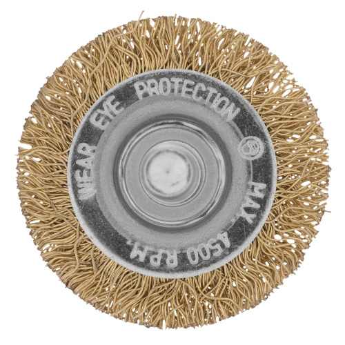 Щетка для дрели, 40 мм, плоская со шпилькой, латунированная витая проволока Matrix по ценам производителя в Краснодаре с доставкой по всей России