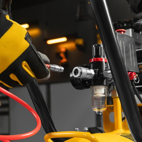 Компрессор безмасляный, малошумный  DLS 2250/100, 2250 Вт, 3x750, 100 л, 410 л/мин блок управления/ Denzel по ценам производителя в Краснодаре с доставкой по всей России