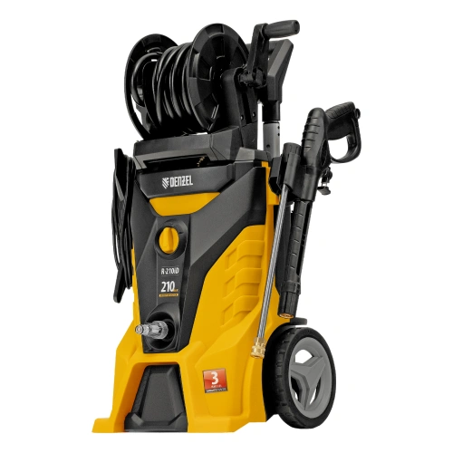 Моечная машина высокого давления R-210iD, 2600 Вт, 210 бар, 8.0 л/мин, асинхронный двигатель, барабан Denzel по ценам производителя в Краснодаре с доставкой по всей России