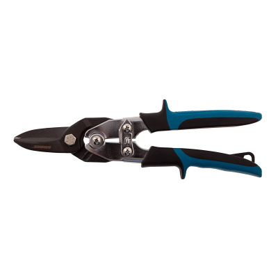 Ножницы по металлу"Piranha"усиленные, 255 мм, прямой рез, сталь СrMo, двухкомпонентные рукоятки Gross по ценам производителя в Краснодаре с доставкой по всей России