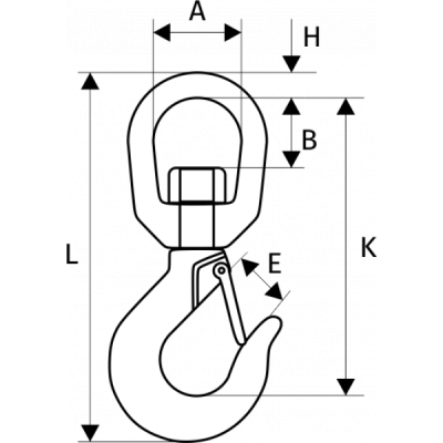 Крюк 322 А с вертлюгом 1,5 т по ценам производителя в Краснодаре с доставкой по всей России