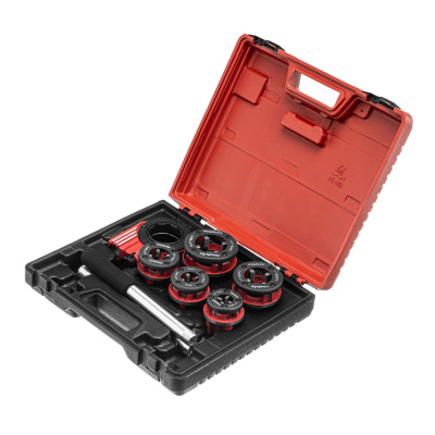 Набор клуппов 1/4-1/2-3/4-1-1.25"+ плашкодержатель с трещоткой, 8 предметов Matrix по ценам производителя в Краснодаре с доставкой по всей России