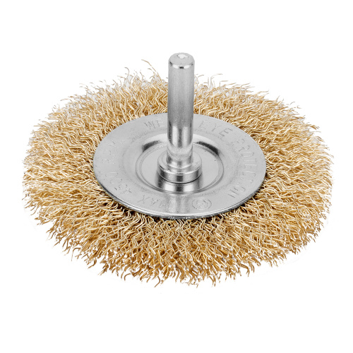 Щетка для дрели, 60 мм, плоская со шпилькой, латунированная витая проволока Matrix по ценам производителя в Краснодаре с доставкой по всей России