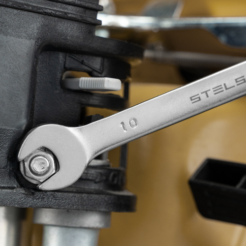 Набор ключей комбинированных, 8-19 мм, 8 шт, CrV, матовый хром Stels по ценам производителя в Краснодаре с доставкой по всей России