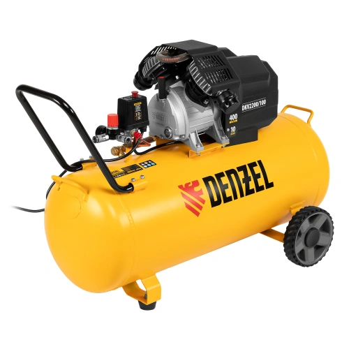 Компрессор воздушный DKV2200/100, Х-PRO 2.2 кВт, 400 л/мин, 100л Denzel по ценам производителя в Краснодаре с доставкой по всей России