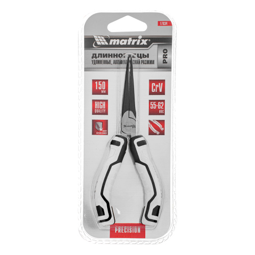 Длинногубцы Mini удлиненные, 150 мм, авторазжим, Pro Matrix по ценам производителя в Краснодаре с доставкой по всей России