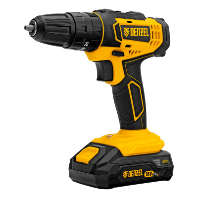 Дрель-шуруповерт аккумуляторная ударная CID-18-02BM, Li-Ion, 18 В, 2 акк. Denzel по ценам производителя в Краснодаре с доставкой по всей России