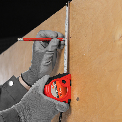 Рулетка Rubber,7,5 м х 25 мм,обрезиненный корпус Matrix по ценам производителя в Краснодаре с доставкой по всей России