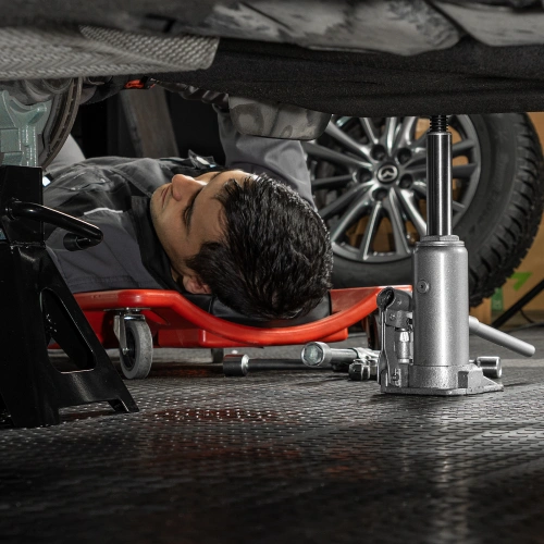 Домкрат гидравлический бутылочный, 3 т, h подъема 178-343 мм, в пластиковом кейсе Matrix по ценам производителя в Краснодаре с доставкой по всей России