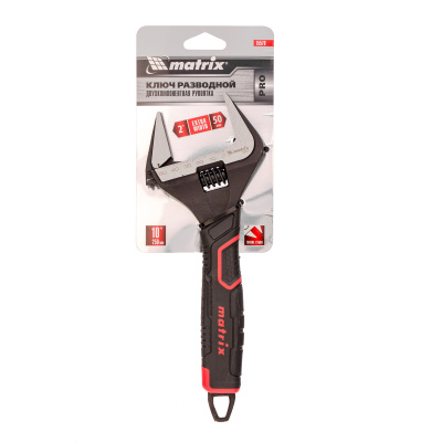 Ключ разводной, тонкие губки, фосфатированный, двухкомпонентная рукоятка, 250 мм, PRO Matrix по ценам производителя в Краснодаре с доставкой по всей России