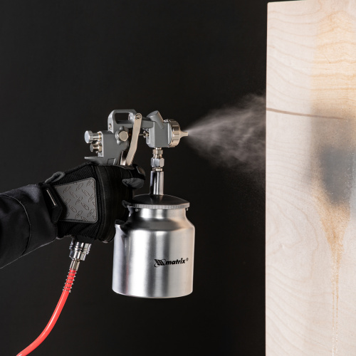 Краскораспылитель пневматический с нижним бачком V 0.75 л, сопло D 1.2, 1.5 и 1.8 мм Matrix по ценам производителя в Краснодаре с доставкой по всей России