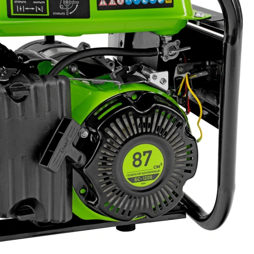 Генератор бензиновый БС-1200, 1 кВт, 230 В, четырехтактный, 5.5 л, ручной стартер Сибртех по ценам производителя в Краснодаре с доставкой по всей России