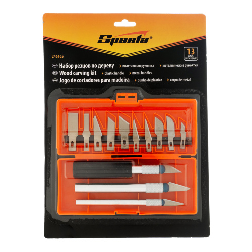 Набор резцов по дереву, пластмассовые рукоятки, 13 шт, Sparta по ценам производителя в Краснодаре с доставкой по всей России