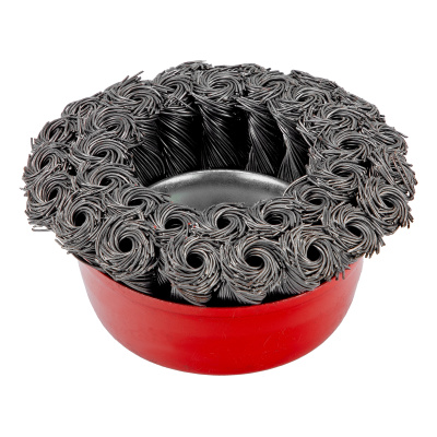 Щетка для УШМ, 75 мм, М14, "чашка", двухрядная, крученая проволока 0.35 мм Matrix по ценам производителя в Краснодаре с доставкой по всей России