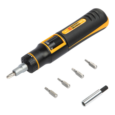 Отвертка реверсивная с револьверным механизмом, 11 шт, сталь S2  Denzel по ценам производителя в Краснодаре с доставкой по всей России