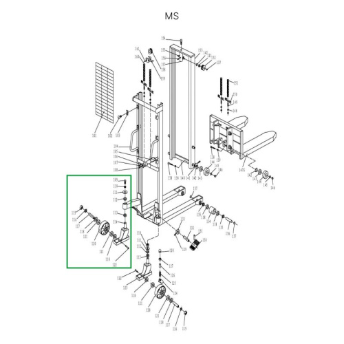 Колесная опора поворотная в сборе для MS по ценам производителя в Краснодаре с доставкой по всей России