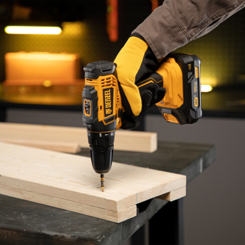 Дрель-шуруповерт аккумуляторная CDL-18-02BM, Li-Ion, 18 В, 2 аккумулятор Denzel по ценам производителя в Краснодаре с доставкой по всей России