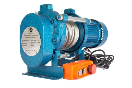 Лебедка электрическая  300 кг  30 м с канатом 220 В TOR KCD по ценам производителя в Краснодаре с доставкой по всей России