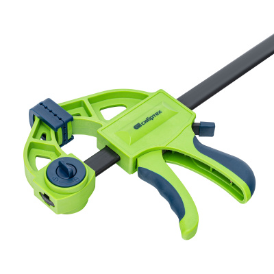 Струбцина F-образная, быстрозажимная, 200 х 70 х 420 мм, пластиковый корпус, фиксатор, двухкомпонентная рукоятка Сибртех по ценам производителя в Краснодаре с доставкой по всей России