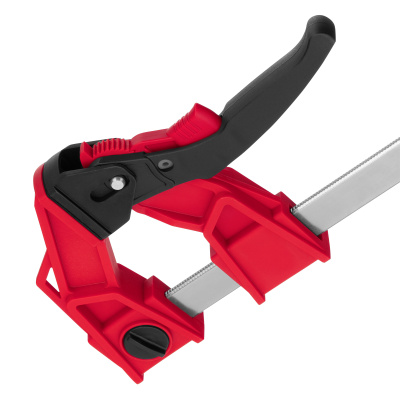 Струбцина реечная быстрозажимная, усиленная, пластиковый корпус рычажно-храповой механизм, 250 х 100 х 401 мм, штанга 5 х 22 мм Matrix по ценам производителя в Краснодаре с доставкой по всей России