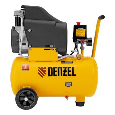 Компрессор воздушный DLC1300/24 безмасляный 1.3 кВт, 24 литра, 206 л/мин Denzel по ценам производителя в Краснодаре с доставкой по всей России