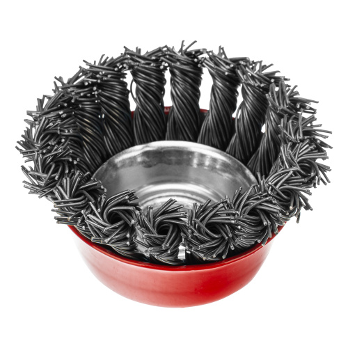 Щетка для УШМ, 75 мм, М14, "чашка", крученая проволока 0.8 мм Matrix по ценам производителя в Краснодаре с доставкой по всей России