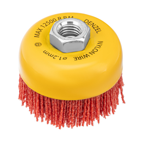 Щетка для УШМ, 75 мм, Чашка, нейлоновая щетина, М14 Denzel по ценам производителя в Краснодаре с доставкой по всей России