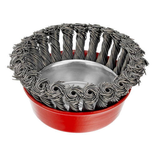 Щетка для УШМ, 100 мм, М14, "чашка", крученая проволока 0.8 мм Matrix по ценам производителя в Краснодаре с доставкой по всей России