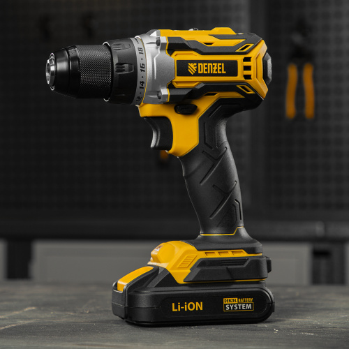 Дрель-шуруповерт аккумуляторная, бесщет. BLDL-18-02 Li-Ion, 18 В Denzel по ценам производителя в Краснодаре с доставкой по всей России