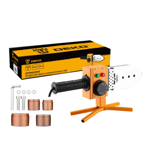 Аппарат для сварки полипропиленовых труб DEKO RPPWM2300W, 4 насадки (20-40 мм) по ценам производителя в Краснодаре с доставкой по всей России