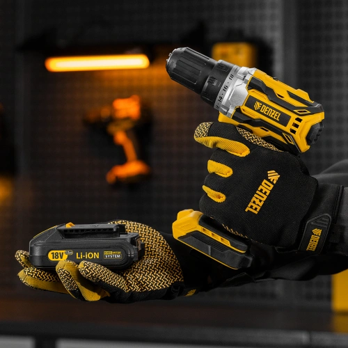 Дрель-шуруповерт аккумуляторная, бесщет. BLDL-18-0 Li-Ion, 18 В Denzel по ценам производителя в Краснодаре с доставкой по всей России