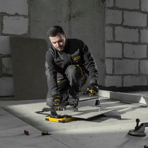 Плиткорез рельсовый 600х16мм, каретка на подш., стальная станина, усил. рукоятка-пенал Denzel по ценам производителя в Краснодаре с доставкой по всей России