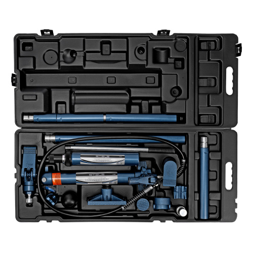Растяжка гидравлическая, 10 т, набор из 17 предметов, 7 сменных насадок, в пластиковом кейсе на колесах Stels по ценам производителя в Краснодаре с доставкой по всей России