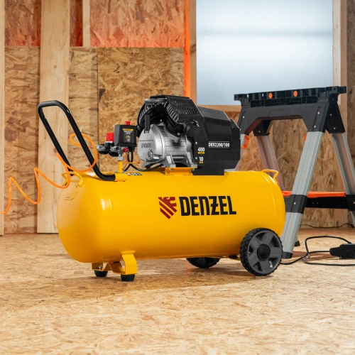 Компрессор воздушный DKV2200/100, Х-PRO 2.2 кВт, 400 л/мин, 100л Denzel по ценам производителя в Краснодаре с доставкой по всей России