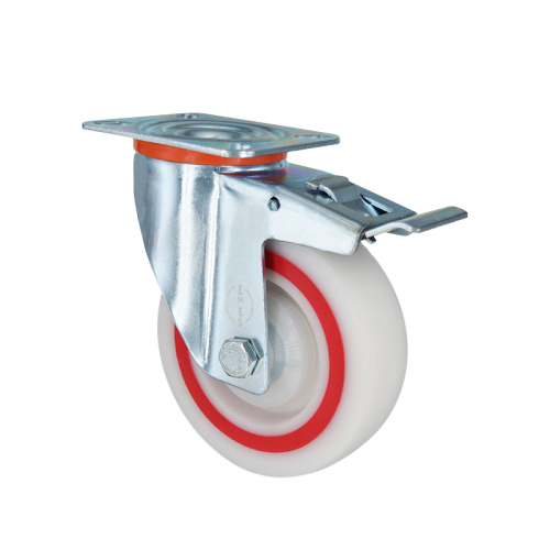 Колесо полипропиленовое поворотное с тормозом EM01 MBTM 125 F по ценам производителя в Краснодаре с доставкой по всей России