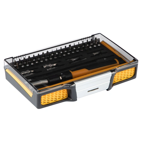 Отвертка с набором бит и торцевых головок для точных работ, гибкий привод, 48 шт, CrMo Denzel по ценам производителя в Краснодаре с доставкой по всей России