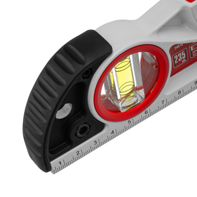 Уровень алюминиевый литой, фрезерованный, 3 глазка, две ударные площадки, 235 мм Matrix по ценам производителя в Краснодаре с доставкой по всей России