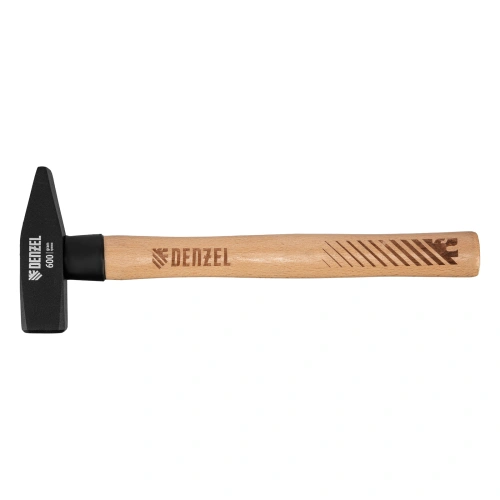 Молоток слесарный, 600 г, кованый квадратный боек, буковая рукоятка Denzel по ценам производителя в Краснодаре с доставкой по всей России