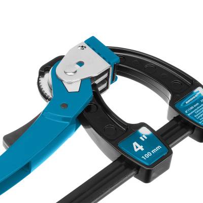 Струбцина реечная быстрозажимная 4, металлический корпус, рычажный храповой механизм, 100 мм Gross по ценам производителя в Краснодаре с доставкой по всей России