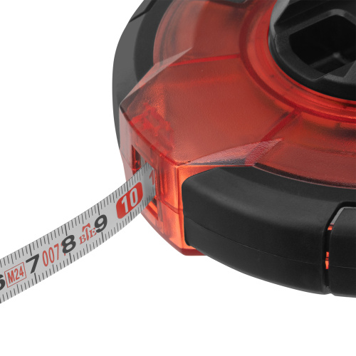 Рулетка геодезическая 50 м х 12,5 мм, закрытый корпус, стальная лента, односторонняя шкала, Pro Matrix по ценам производителя в Краснодаре с доставкой по всей России