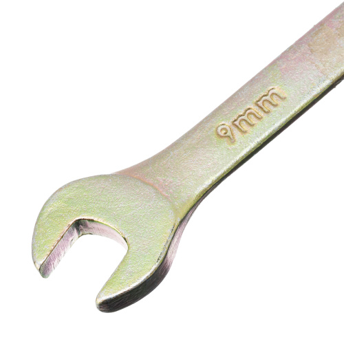 Ключ комбинированный, 9 мм, желтый цинк Сибртех по ценам производителя в Краснодаре с доставкой по всей России