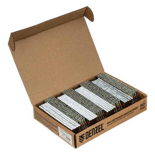 Гвозди для пнев. нейлера (оцинк.) длина - 50 мм, диам. - 2,9 мм, 2000 шт. Denzel по ценам производителя в Краснодаре с доставкой по всей России