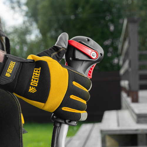 Триммер бензиновый DT-52E, 52 см3, неразъемная штанга, электростартер, состоит из 2 частей Denzel по ценам производителя в Краснодаре с доставкой по всей России