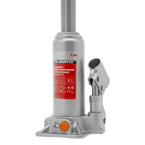 Домкрат гидравлический бутылочный, 4 т, h подъема 194-372 мм Matrix по ценам производителя в Краснодаре с доставкой по всей России