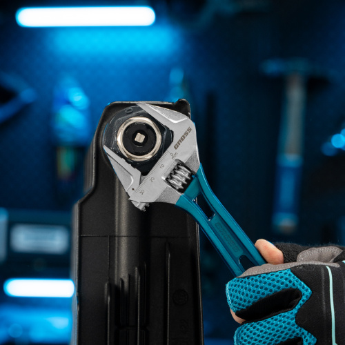 Ключ разводной 200 мм, CrV, облегченный Gross по ценам производителя в Краснодаре с доставкой по всей России