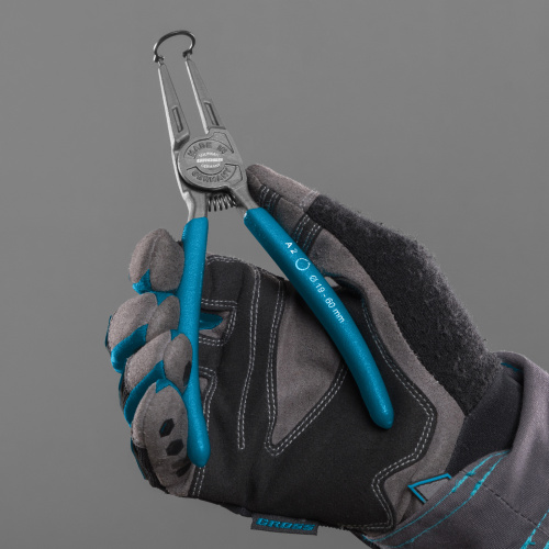 Съемник, 175 мм, для внешних стопорных колец (19-60 мм) прямые губки (разжим) Gross по ценам производителя в Краснодаре с доставкой по всей России