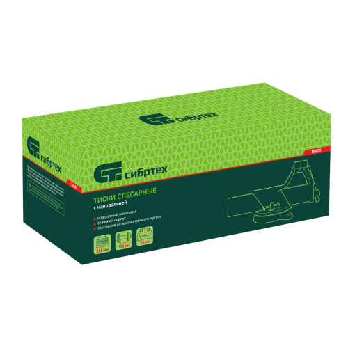 Тиски слесарные, 150 мм, стальные, поворотные Сибртех по ценам производителя в Краснодаре с доставкой по всей России