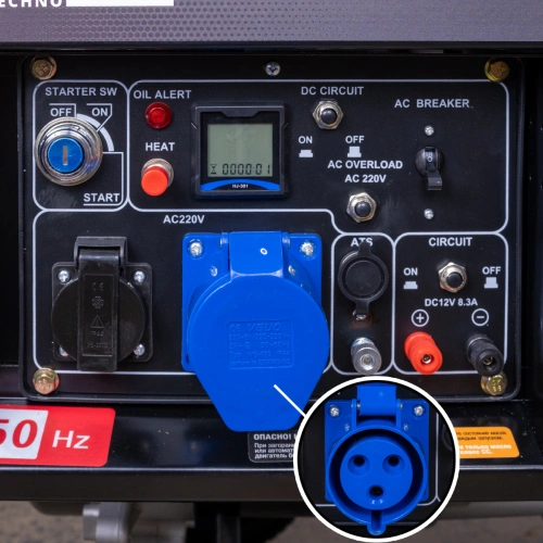 Генератор дизельный STEM Techno S6500DE (6.5 кВт, электростартер, дисплей, подогрев) по ценам производителя в Краснодаре с доставкой по всей России